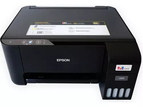 Impresora Multifuncional Epson L3210 Ecotank con Tinta Continua de 5  colores