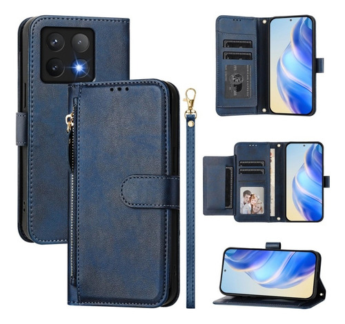 Funda Multifuncional Para Xiaomi 14t Pro/poco F6, Con Correa