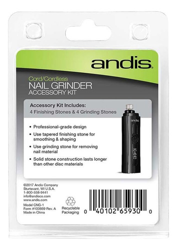 Moedor De Unhas Andis Professional Animal Com 4 Pedras De Mo