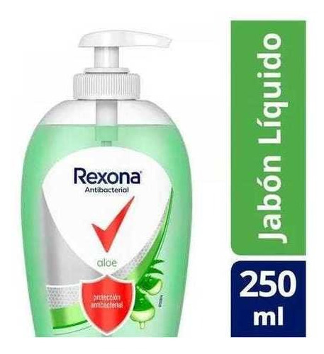 Jabon Liquido Antibacterial Rexona Aloe X250ml