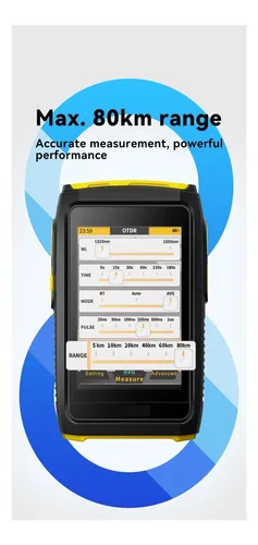 Mini Otdr Active Fiber Live Test, 1550nm 20db Reflectómetro