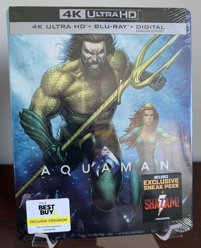 Aquaman: Limited Edition Steelbook 4k Ultra Hd Best Buy