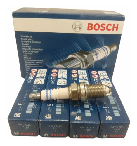 Juego De Bujias Bosch 2 Electrodos Logan 1.6 8v