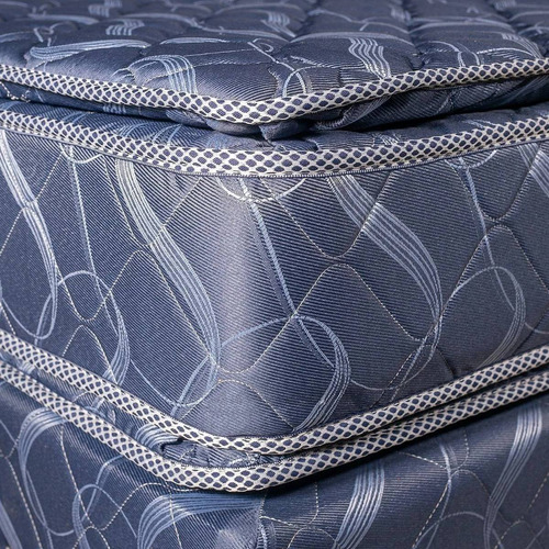 Imagen 7 de 9 de Sommier Colchon Resortes Doble Pillow 2 Plazas 140 X 190