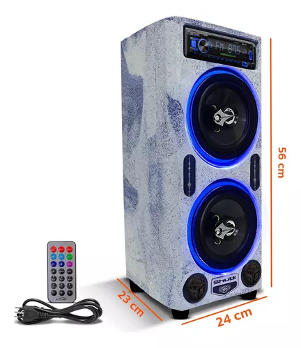 Caixa Bob Amplificada Radio Bluetooth Usb Residencial Falantes 6x9