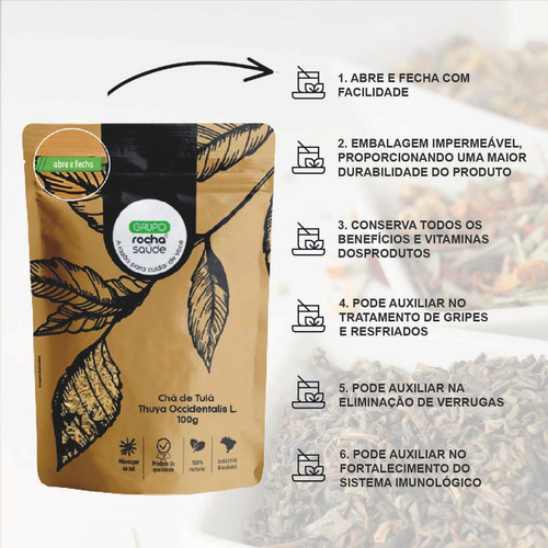 Chá De Tuiá - Thuya Occidentalis L. - 100g