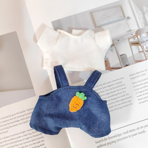 Wh Ropa Peluche Para Muñecas Labubu (conjunto Camiseta Bl