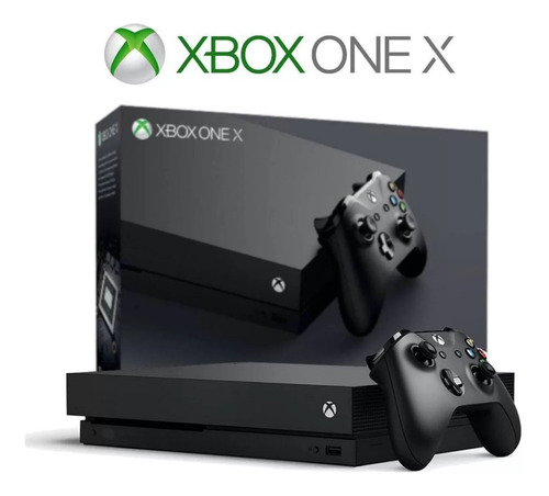 Microsoft Xbox One X 1tb  Color  Negro 2 Controles