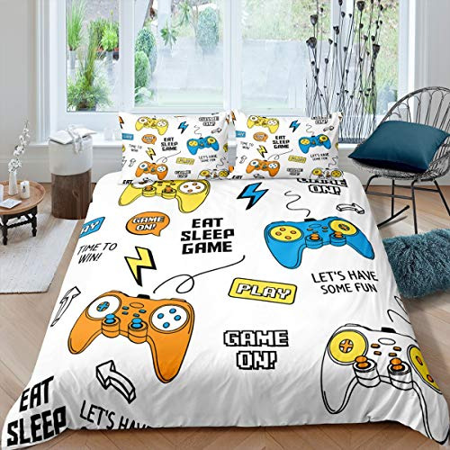 Feelyou Gamer Duvet Cover Set Juego De Funda De Edredon Sin