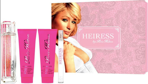 Perfume Original Heiress Paris Hilton Set 4 Pzas Dama 