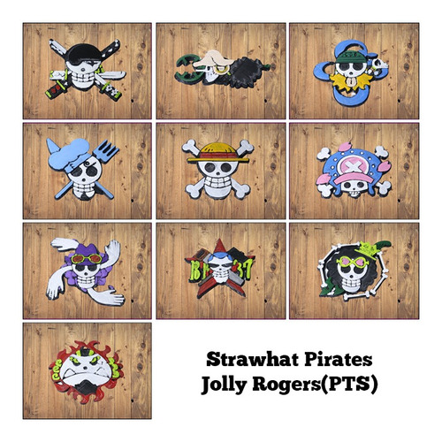 One Piece Strawhat Pirates Jolly Rogers(pts)- Escultura
