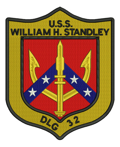 859-17 Top Gun Uss William H. Standley Parche Bordado