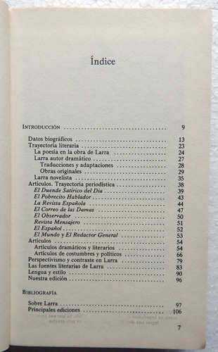 Mariano José De Larra Artículos Clásicos De La Literatura