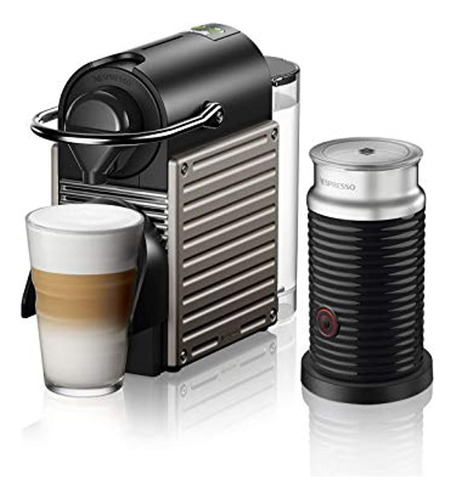 Nespresso Pixie Con Aeroccino De Breville- Titan