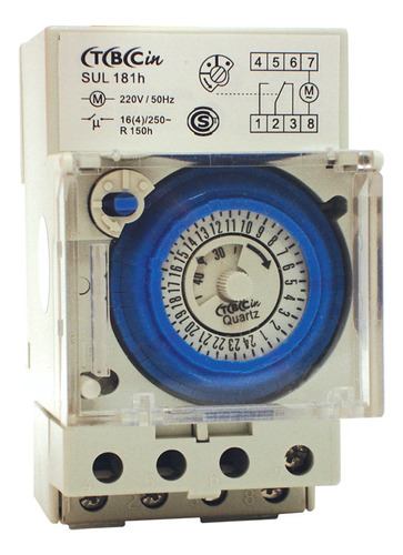 Interruptor Horario Analogico Diario Semanal 16a 220v Din