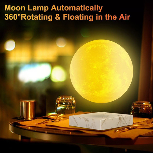 Lámpara Luna 3d Levitación Magnética 16 Colores Led Giratori Color De La Estructura Color De La Pantalla