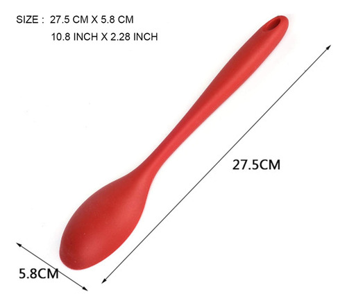 Juego2 Cucharas Silicona Antiadherentes Resistentes Al Calor