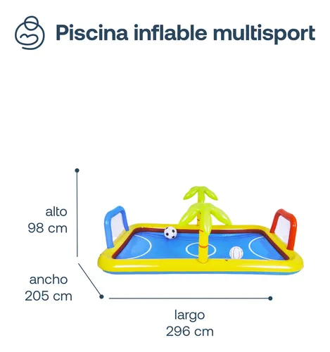Piscina Centro De Juegos Futbol Voley Multicancha Be Splash