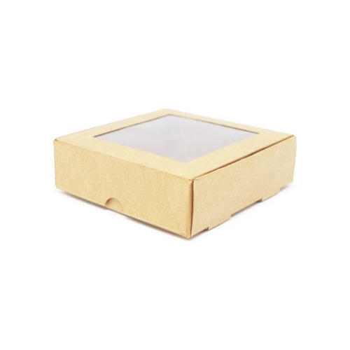 30 Caja Galletera Con Ventana 10x10x3 Color