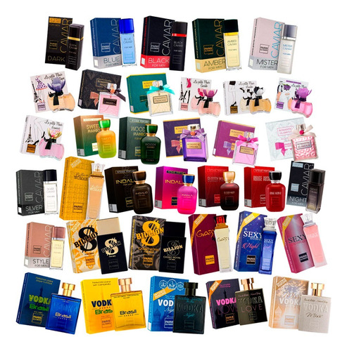 Kit 2 Perfumes Paris Elysees -masc/fem ( 1 Classico E 1 Premium )  Escolha Os Que Deseja