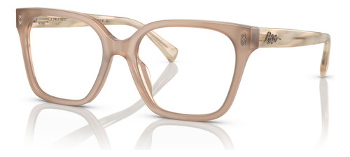 Armação Óculos De Grau Ralph Ralph Lauren Ra7158u 6147 55 Cor Bege Rosa-opala/striped Rose Bege
