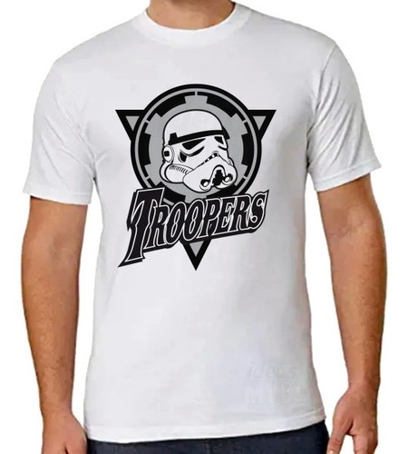 Remera Star Wars Strom Trooper 03 (blanca) Ideas Mvd