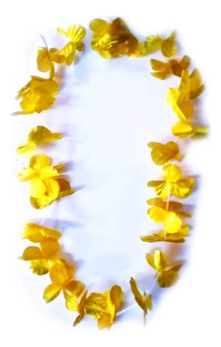 Collar Hawaiano Hora Loca Disfraz 12 Piezas Dorado Plateado
