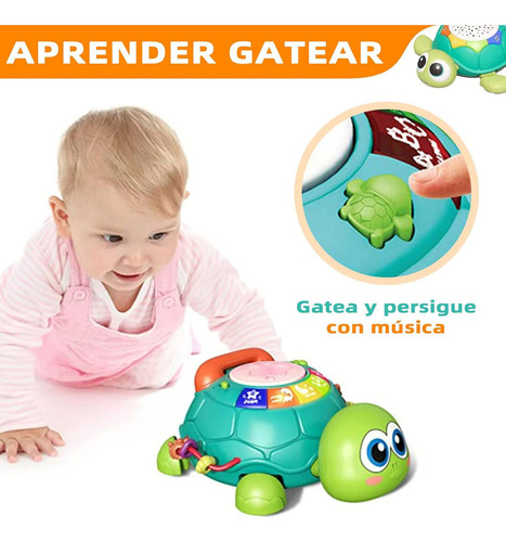 . Juguete Para Gatear Tortuga Sensorial Con Música
