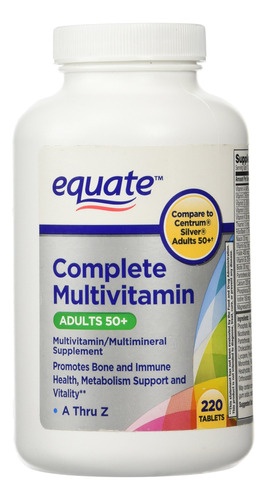 Equate Adultos Maduros 50+ Multivitamnico 220 C