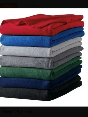 4 Cobijas Fleece Económica Todos Los Colores 0.65*1.00