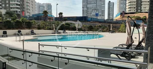 Departamento En Venta De 1 Dorm. En Concón, Con Vista Al Mar