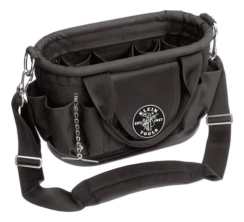 Klein Tools 58890 17-pocket Tool Tote With Shoulder Stra Yyn