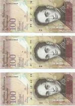 Comprar 2 Billetes  Consecutivos Bsf. 100  - Av8 Junio 23 2015   