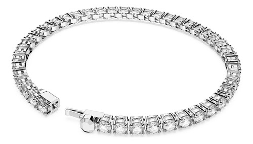 Pulseira De Tênis Com Corte Redondo Transparente