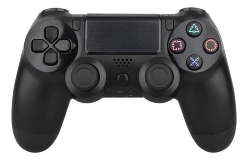 Control Gamepad Inalámbrico Njoytech Para Ps4 Y Pc Negro