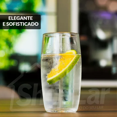 Jogo de Copos de Vidro 300ml 6 Peças Nadir - Oca Long Drink - Copo