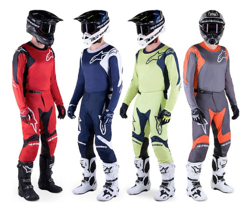 Conjunto Equipo Alpinestars Racer Hoen Motocross - Trapote