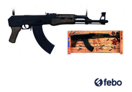 Rifle Gonher Juguete 8 Tiros De Fulminantes Ak47 Niños Febo