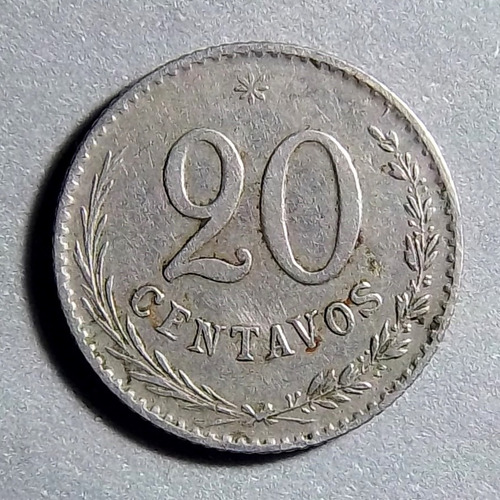 Paraguay 20 Centavos 1903 Exc Km 8