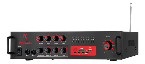 Amplificador Profesional Kaiser 800 W Pmpo, Mix-2301dusb