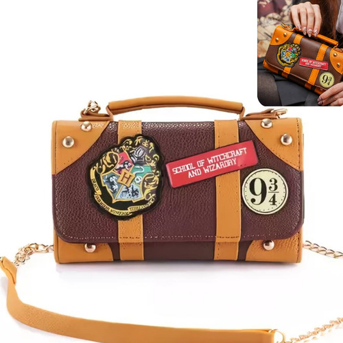 Harry Potter Cartera, Bolsa De Mano Incluye Cadena Exclusiva