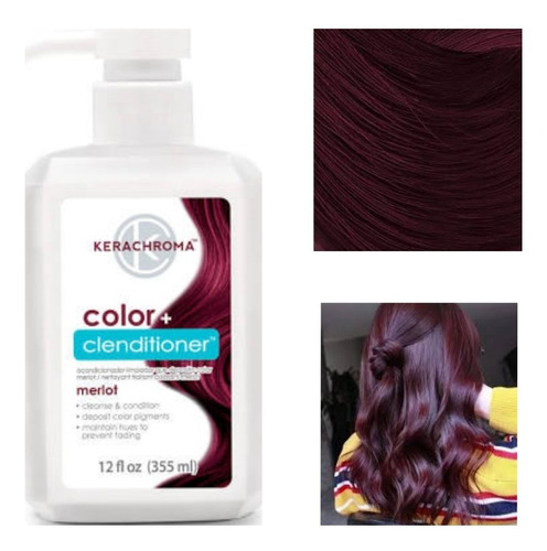 Acondicionador Depositador De Color Tono Merlot Vino 355ml