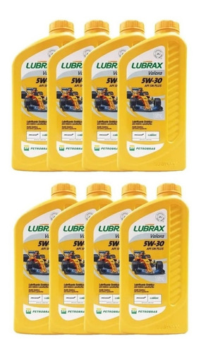 Kit 8 Oleo Para Motor 5w30 Sintetico Lubrax Br Valora