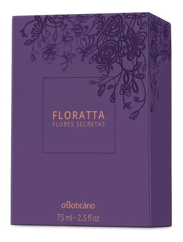Combo O Boticário Floratta Flores Secretas Deo Colônia 75ml + Loção Refil Hidratante Ameixa + Sabonete Barra Cereja 2un X 80g