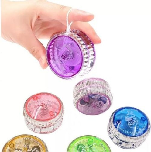 Pack 2 Yoyos Con Luces Y Giro Rápido Para Niños