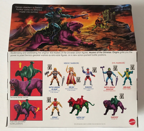 Panthor Savage Battle Cat Motu Origins Retro He-man Masters (Usado)