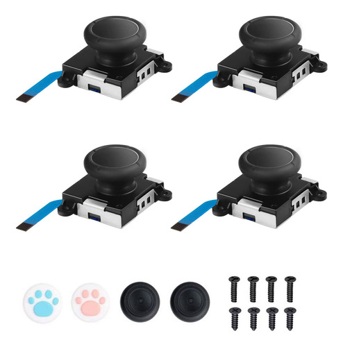 Jaoystii Joycon Joystick De Repuesto, 4 Unidades, Palillo A.