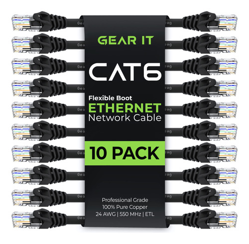 Gearit Cable Cat6 De 0.5 Pies Y 6 Pulgadas - Cable Ethernet