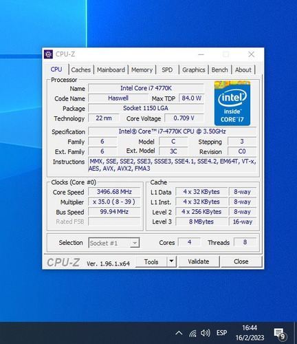 Imagen 3 de 3 de Procesador Intel I7 4770k C/video + Cooler Se 902 Sd