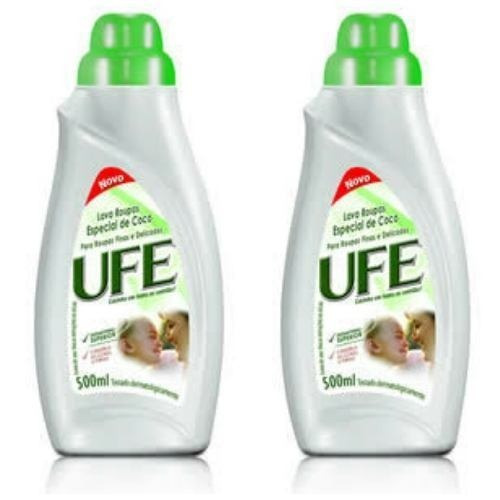 2 Unidades De Lava Roupas Líquido Ufe Coco 500ml